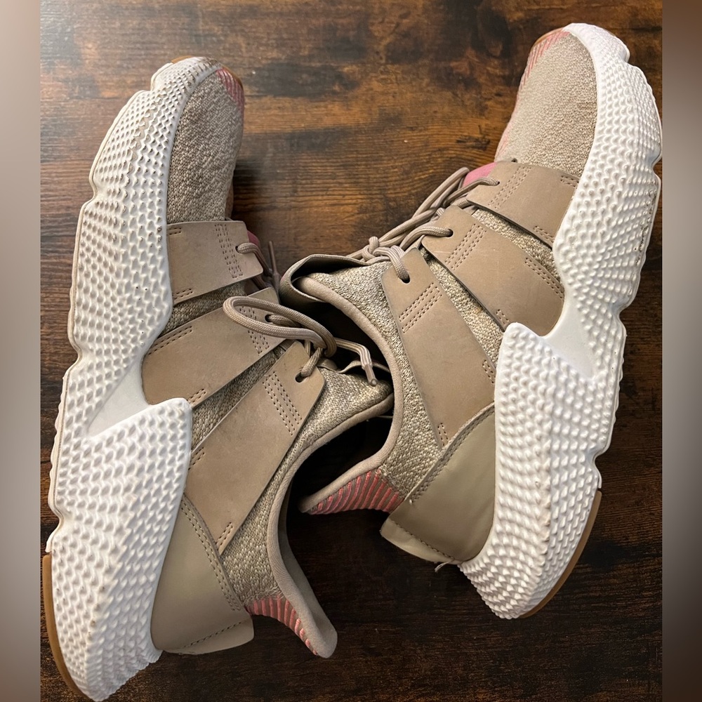 Size 10.5 - Men’s - adidas Prophere Trace Khaki 2018 - Beige - Pink